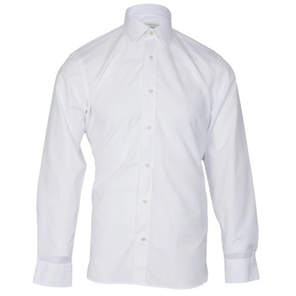 Ted Baker London‎ Eggnog White Plain Long Sleeve Endurance Dress Shirt 17S 32/33